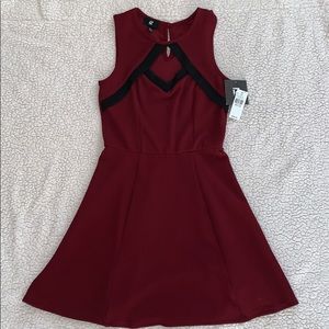 IZ Byer Burgundy Dress